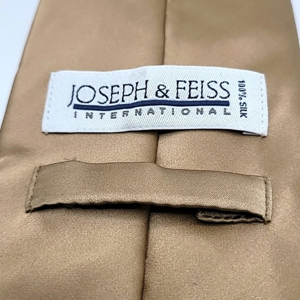 Joseph & Feiss 100% Silk Tan Beige Classic Men's Tie